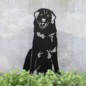 Great Pyrenees Black Metal Dog Silhouette | Yard Art | Garden Décor | Pet Memorial | Spring Garden Gift | My Metal Rescue