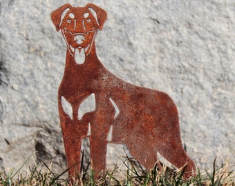 Doberman Pinscher (natural ear) Corten Steel Dog Silhouette | Rust Art | Garden Décor | Pet Memorial | Spring Garden Gift | My Metal Rescue