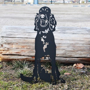 Irish Setter Black Metal Dog Silhouette | Yard Art | Garden Décor | Pet Memorial | Spring Garden Gift | My Metal Rescue