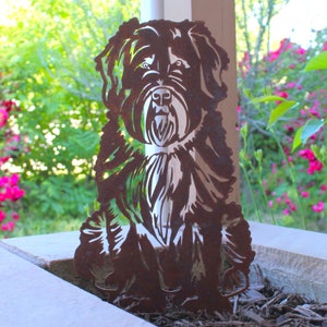 Soft Coated Wheaten Terrier Corten Steel Dog Silhouette | Rust Art | Garden Décor | Pet Memorial | Spring Garden Gift | My Metal Rescue