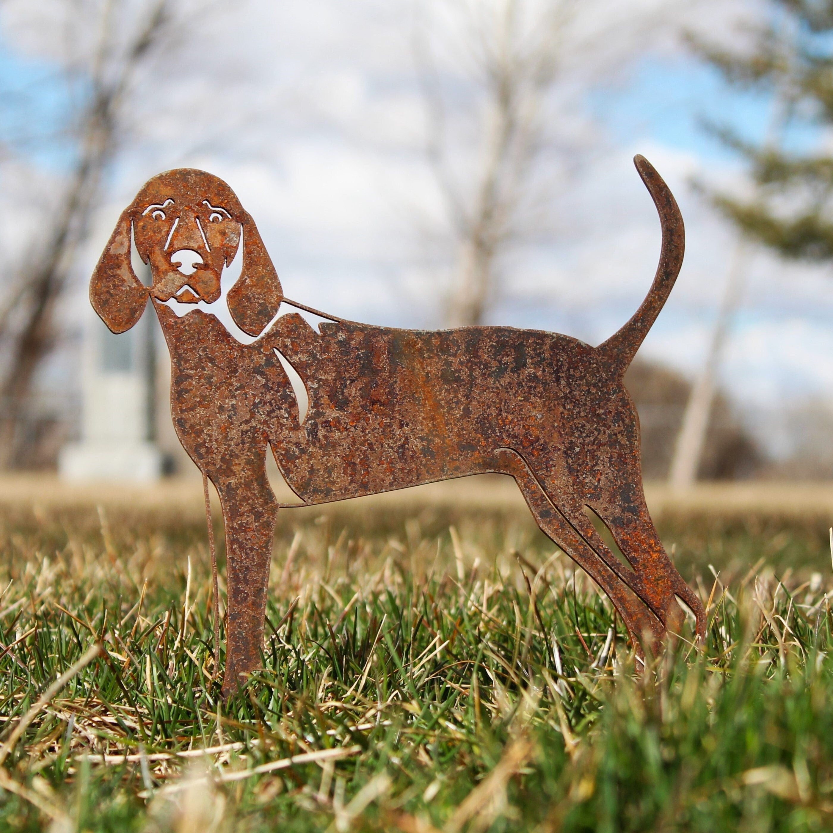 Vintage Copper Lucky Dog Miniatures Figurines Desktop Small