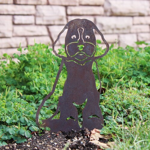 Cockapoo Corten Steel Dog Silhouette | Rust Art | Garden Décor | Pet Memorial | Spring Garden Gift | My Metal Rescue