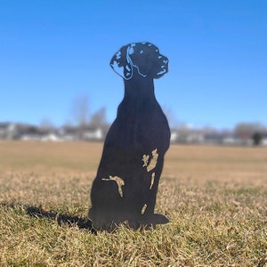 Vizsla Corten Steel Dog Silhouette Rust Art Garden Décor Pet Memorial Spring Garden Gift My Metal Rescue image 3