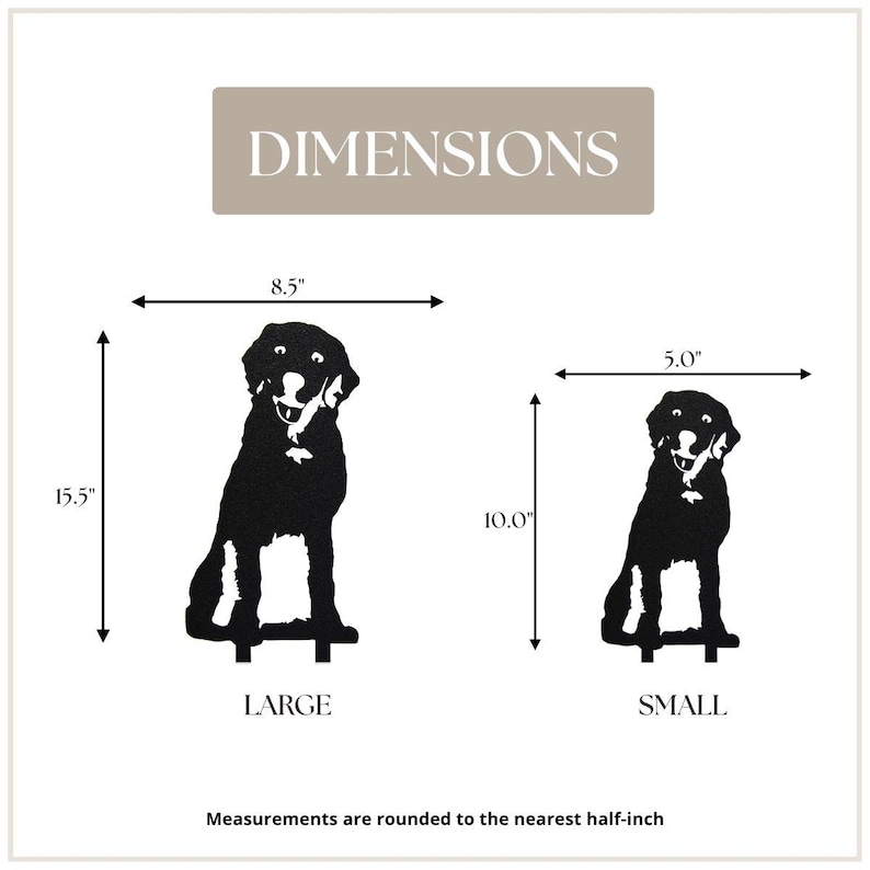 Labrador Retriever Black Metal Dog Silhouette | Yard Art | Garden Décor | Pet Memorial | Spring Garden Gift | My Metal Rescue image 2