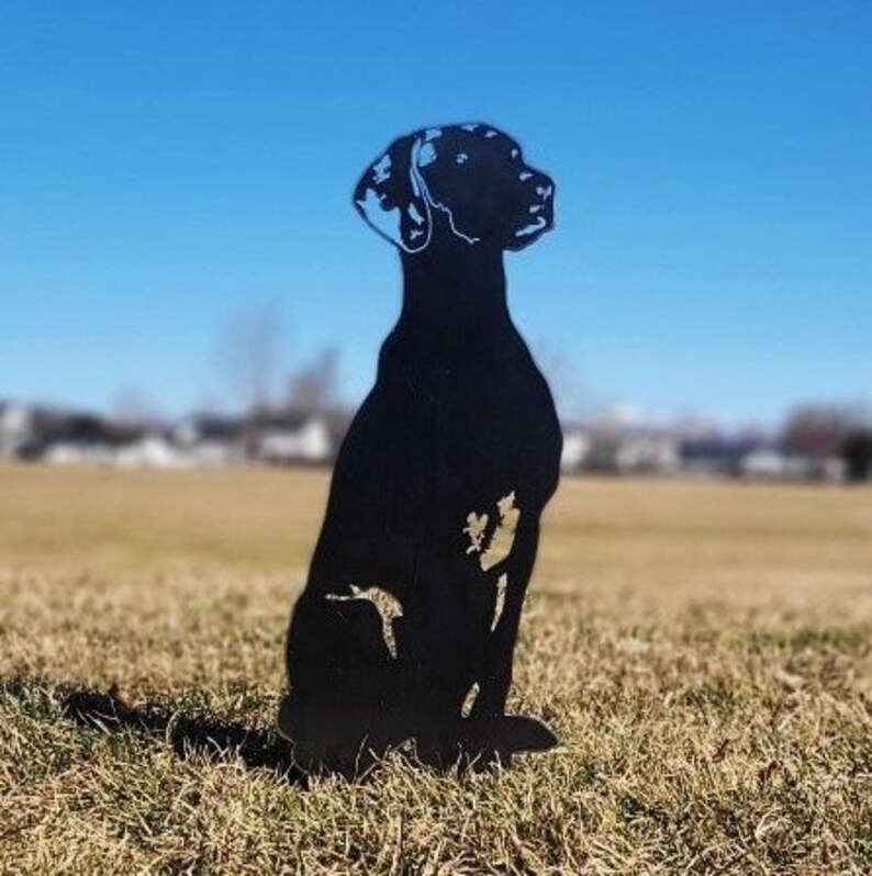 Rhodesian Ridgeback Black Metal Dog Silhouette Yard Art - Etsy