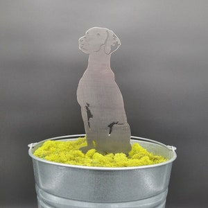 Vizsla Corten Steel Dog Silhouette Rust Art Garden Décor Pet Memorial Spring Garden Gift My Metal Rescue 9.5 inches
