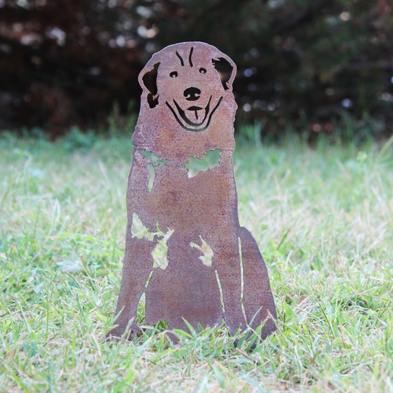 Silhouette de chien en acier Beagle Corten Art de la rouille Décoration de  jardin Mémorial pour animaux de compagnie Cadeau de jardin de printemps Mon  sauvetage en métal -  France
