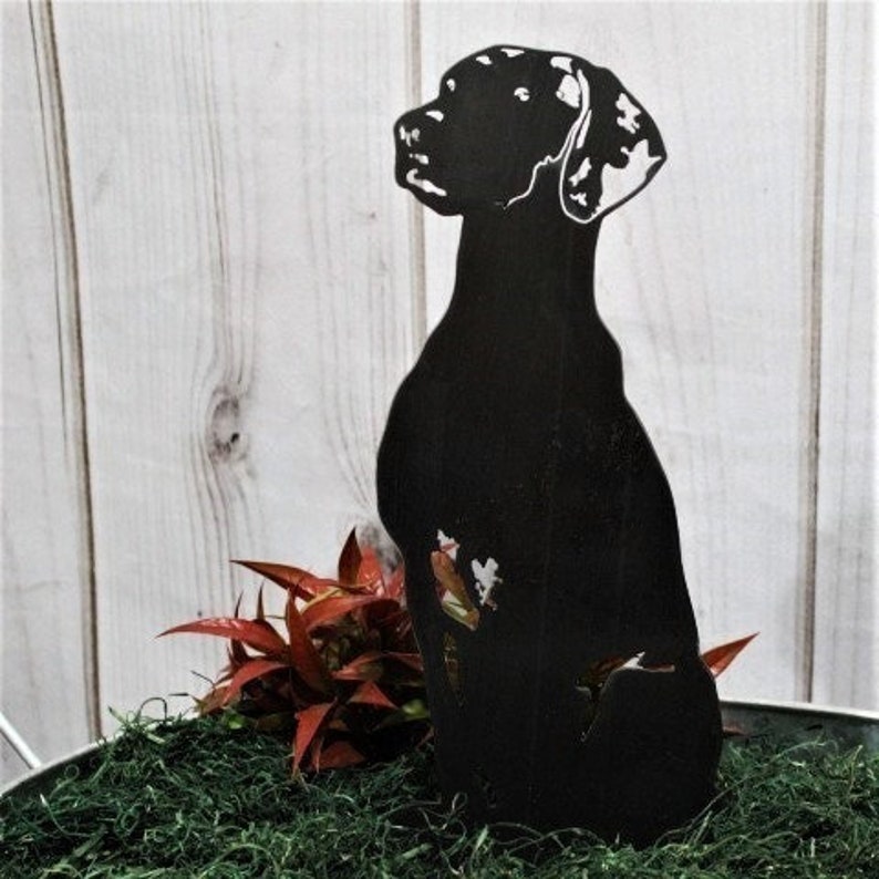 Rhodesian Ridgeback Black Metal Dog Silhouette Yard Art - Etsy