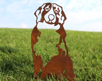 Bernese Mountain Dog Corten Steel Dog Silhouette | Rust Art | Garden Décor | Pet Memorial | Spring Garden Gift | My Metal Rescue