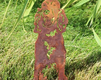 English Setter Corten Steel Dog Silhouette | Rust Art | Garden Décor | Pet Memorial | Spring Garden Gift | My Metal Rescue