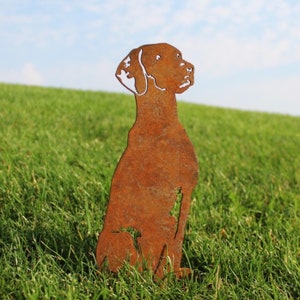 Vizsla Corten Steel Dog Silhouette Rust Art Garden Décor Pet Memorial Spring Garden Gift My Metal Rescue image 5