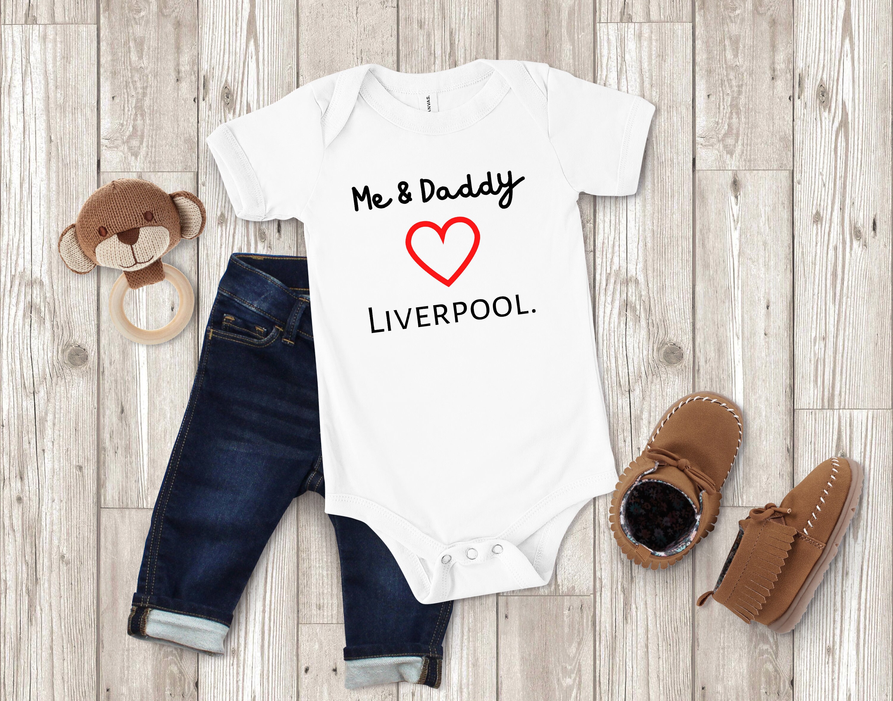 Liverpool babygrow Baby Grow LFC Baby Vest Me And My Daddy Etsy