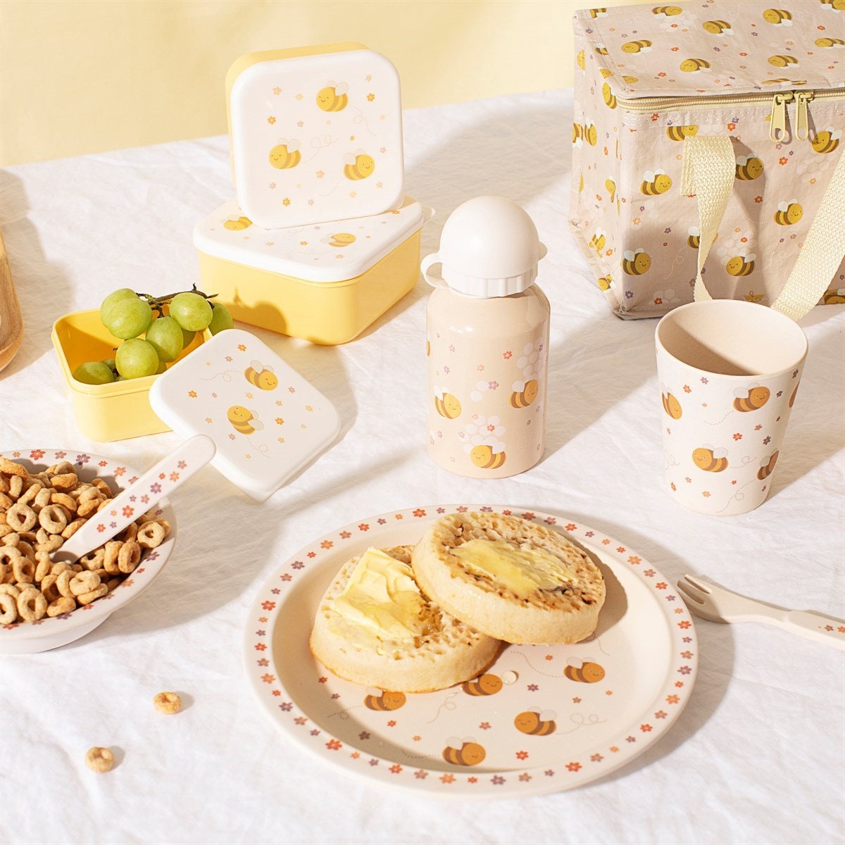 Baby dinner set bamboo discount