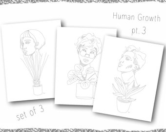 Human Growth: Part 3 Set of 3~ Digital Downloads