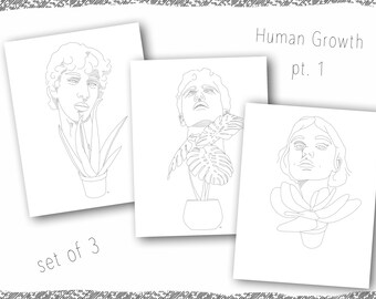 Human Growth: Part 1 Set of 3~ Digital Downloads