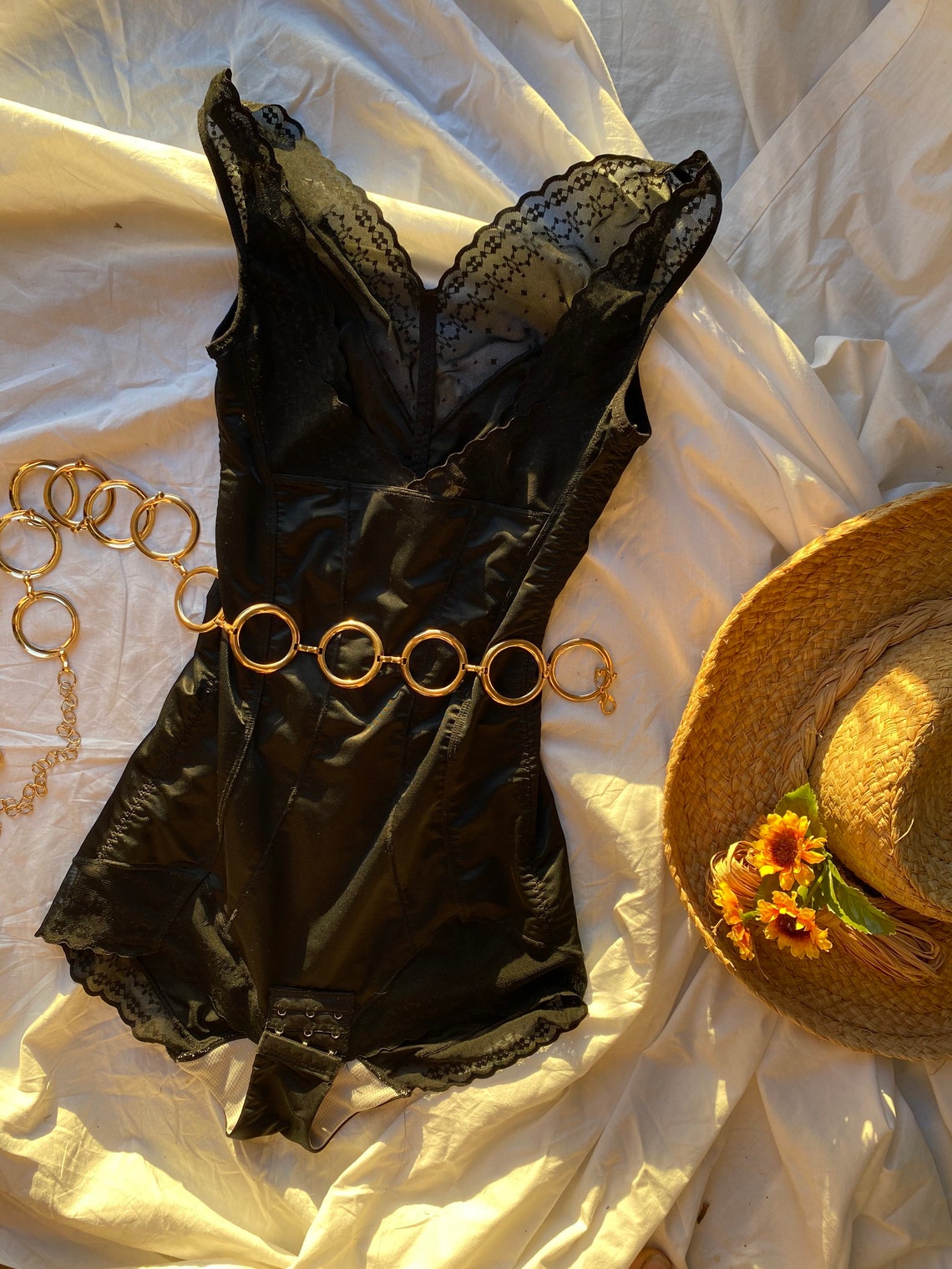 lace shapewear teddy romper Etsy