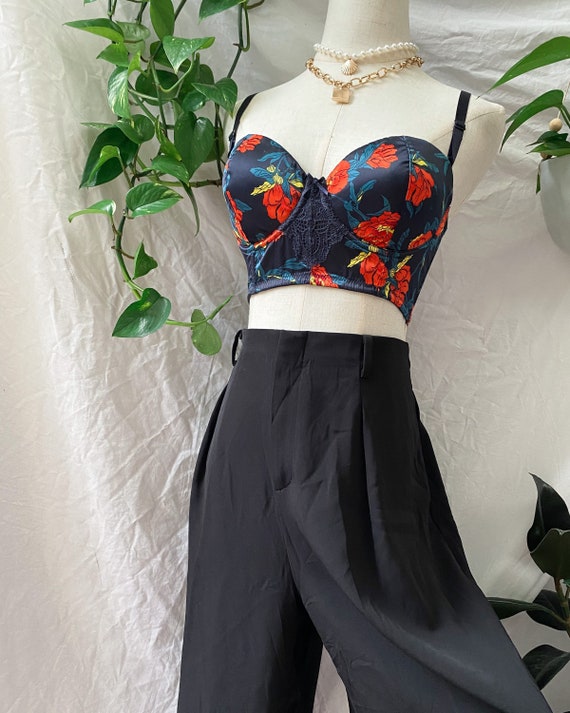 Vintage roses minimising lace shaping romantic bra