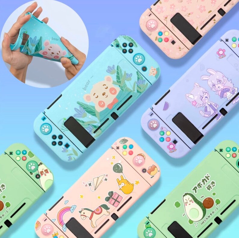 Nintendo Switch Case / Kawaii Style / Gamer Pink Animal - Etsy