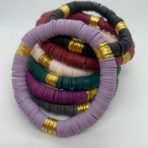 NEW Heishi & gold disc combo bracelet! / heishi beads/ personalized bracelet / customize