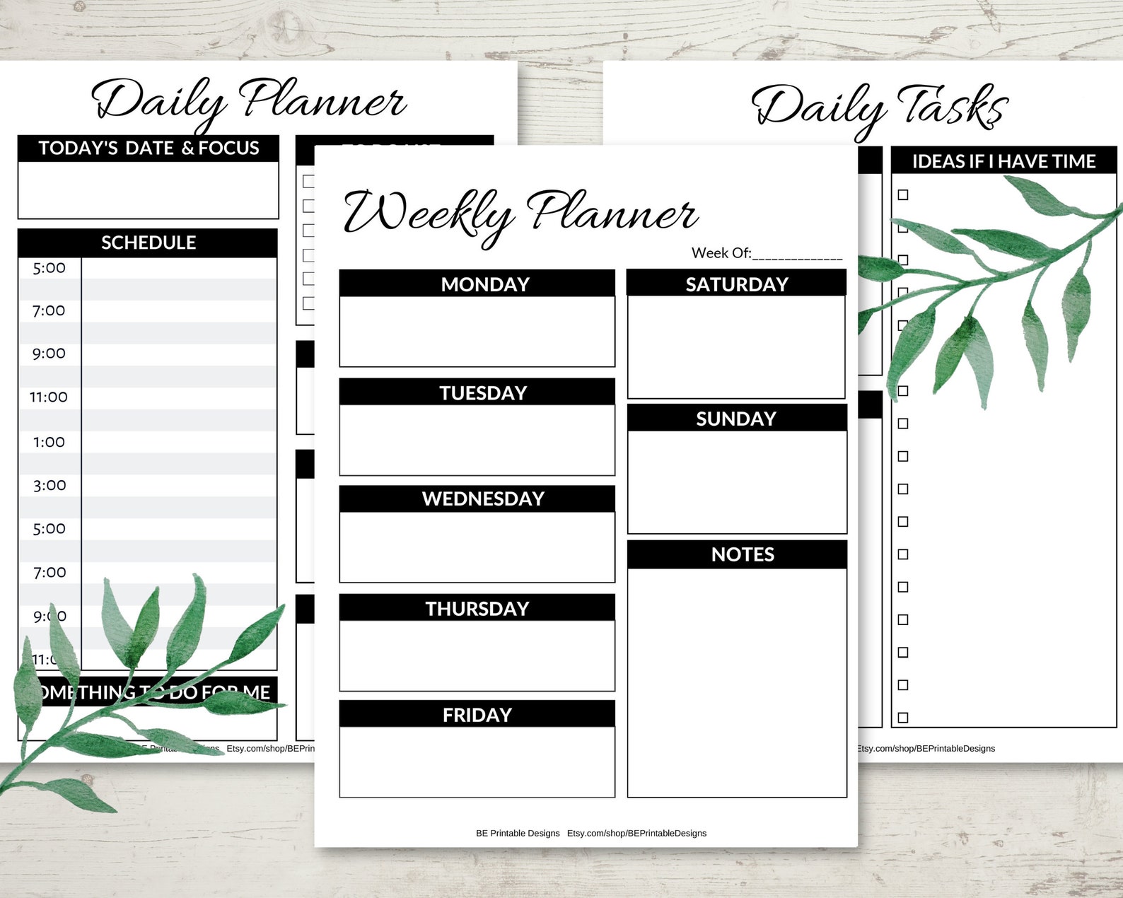Productivity Planner Printable Project Planner Printable 4 - Etsy