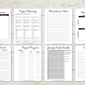 Productivity Planner Printable Project Planner Printable 4 - Etsy
