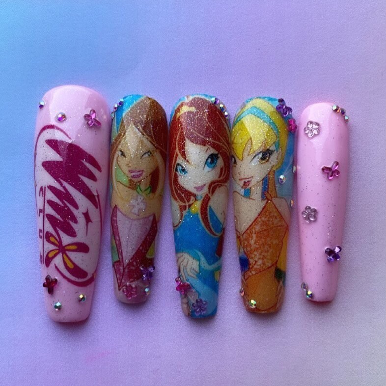 Winx Club Press on Nails Etsy