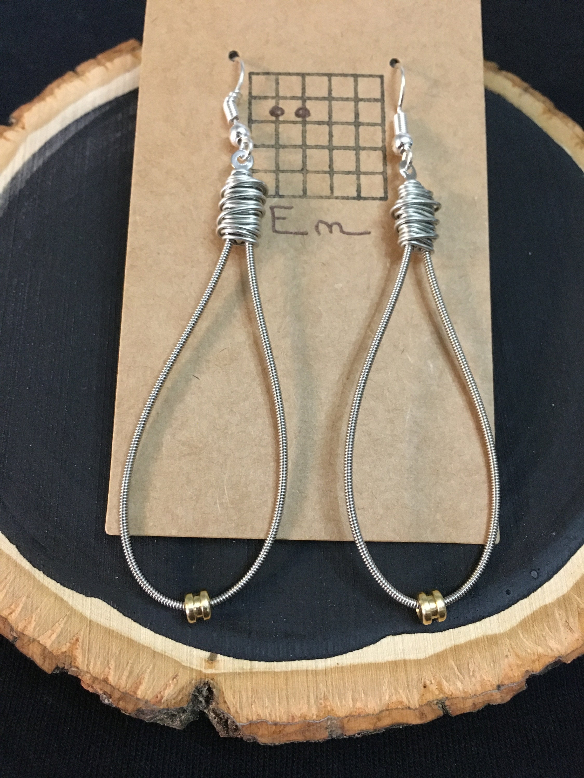 Guitar String Earrings Etsy