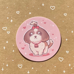 Pixel le Shih Tzu | Autocollant vinyle mignon