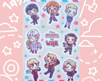 Hetalia Cute Sticker Sheet