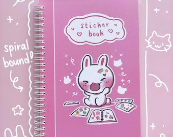 Spiral Bound Bunny Sticker Book