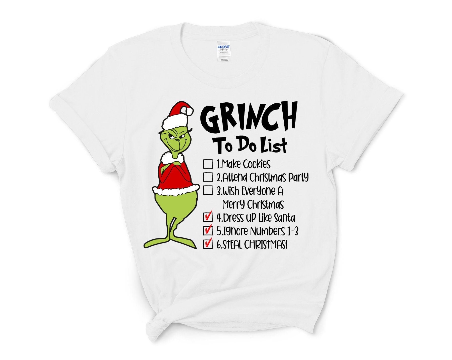 Grinch to do list svg Grinch My Day svg Funny Grinch | Etsy - Grinch List Of Things To Do Shirt