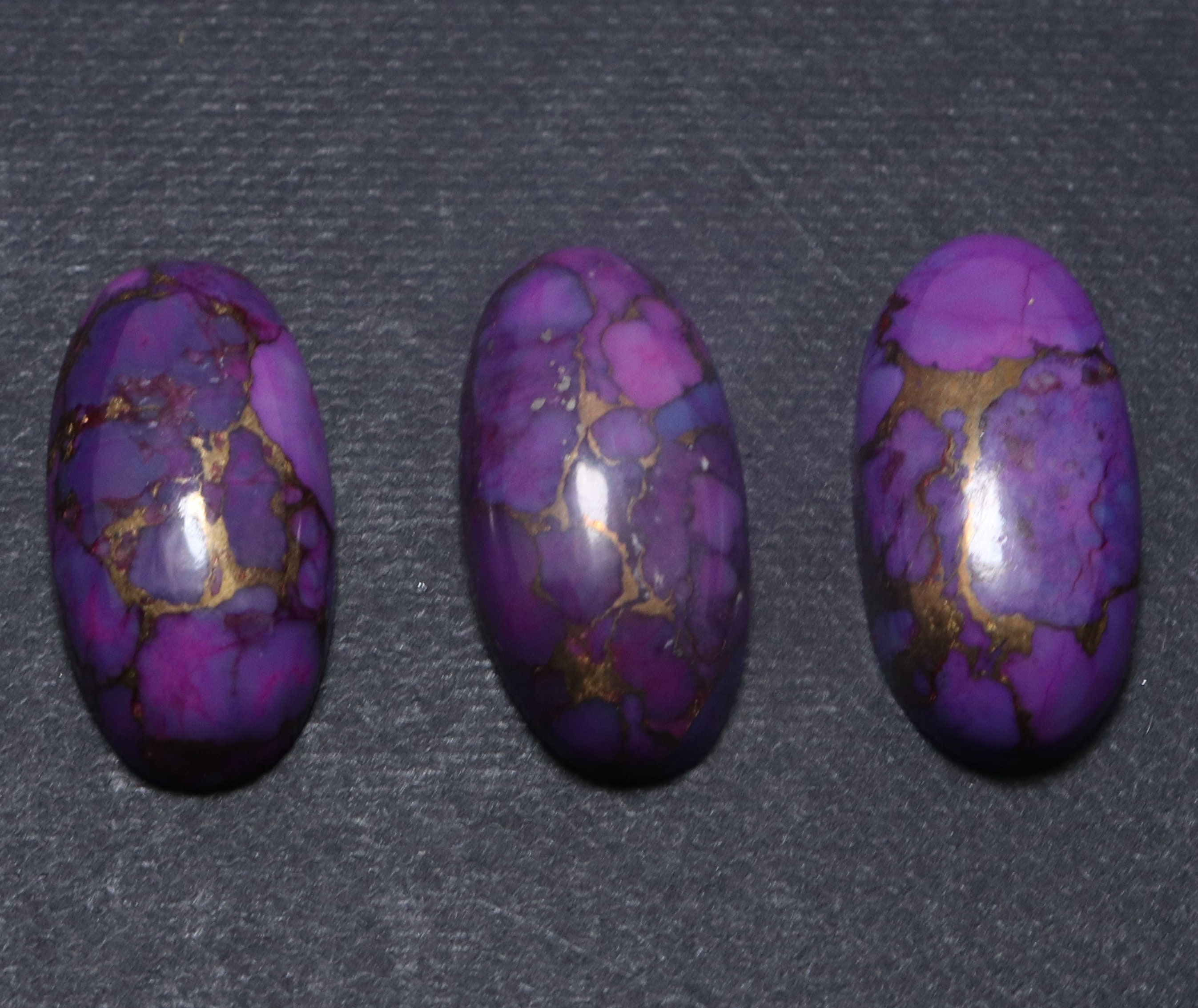 Purple Mohave Turquoise 10x20mm Oval Gemstone Purple Turquoise Etsy