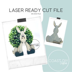 Donkey Laser File |  Glowforge Ready | Laser File | SVG