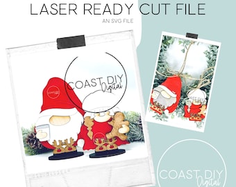Goodnight Santa and Mrs. Claus SVG Digital File | Glowforge Ready | Laser