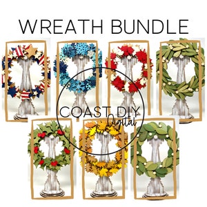 Wreath BUNDLE SVG Digital File | Glowforge Ready