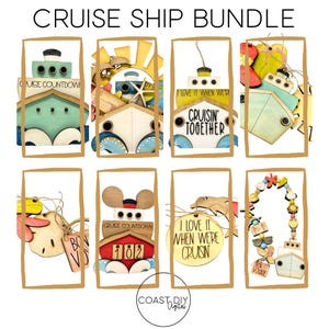 Pacchetto vacanze in crociera SVG file digitali / Glowforge Ready / Bon Voyage