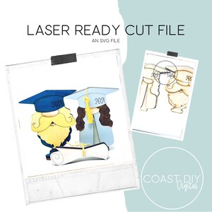 Graduate Gnome SVG File / Glowforge Ready / Diploma / Laser Cut File / Graduation Celebration