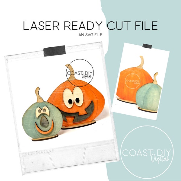 Jack-o-lanterns | Pumpkins | Trick or Treat | Halloween | Laser File | Glowforge Ready