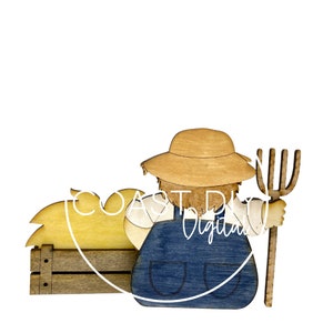 Farmer Gnome Laser File Glowforge Ready Laser File SVG - Etsy