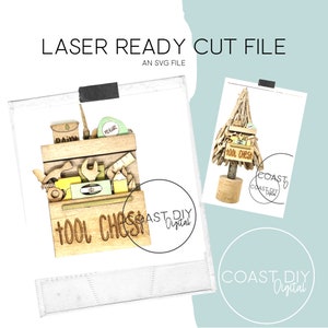 Tool Chest Ornament SVG Digital File | Glowforge Ready | Laser
