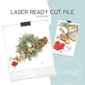 Kanadische Girlande / Ornamente Laserdatei | Glowforge Ready | Laser Datei | SVG