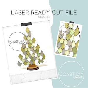 Feather Tree SVG Digital File | Glowforge Ready | Laser