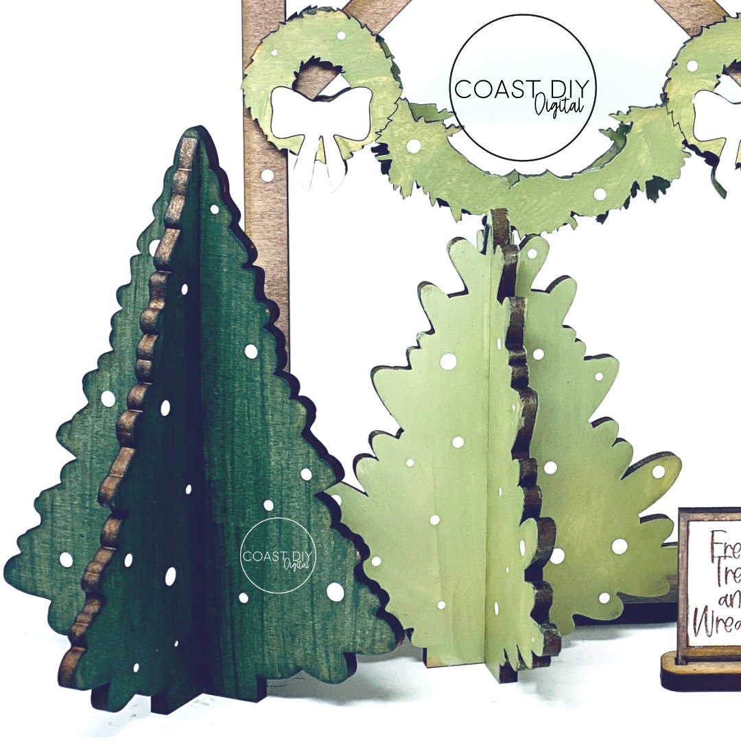 Christmas Village Tree Farm Interlocking Ready Etsy