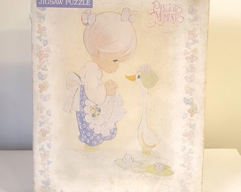 Precious Moments 100 Teile Puzzle: Mädchen mit Gans (1992)