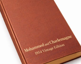 Vintage 1954 Mohammed and Charlemagne Book, Henri Pirenne, Hardcover Medieval History Book, Historical Gift