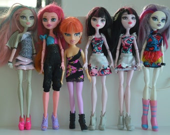 Mattel Monster High Dolls Lot of 6 / Mattel Monster High Dolls