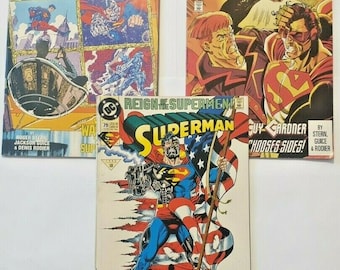 Superman Action Comics #689 Herrschaft der Supermen Comic Lot DC Comics 1993 Vintage Superman Comic Book Set Sammler