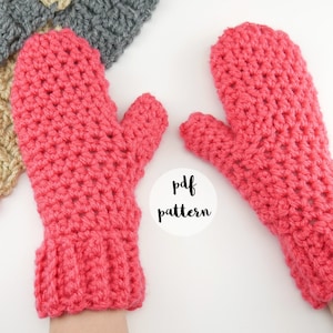 PDF Crochet Pattern-Quick Gift Crochet Mittens image 1