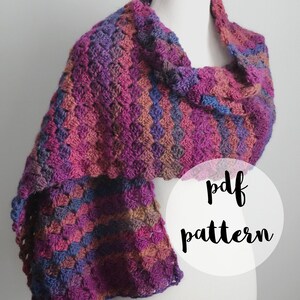 PDF Crochet Pattern-Winter Gems Wrap