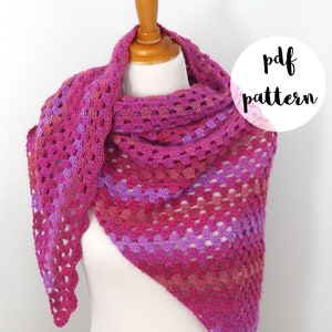 PDF Crochet Pattern-Azalea Patch Shawl